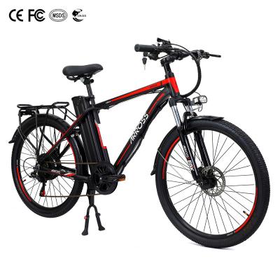 China Popular 500W 48V17AH 7 Speed ​​Aluminum Alloy 26 Inch Hydraulic Electric Bicycle Disc Brake Ebike for sale