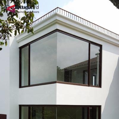 China New Design Corner Window Screen Folding Passive House With Aluminum Window Doors for sale