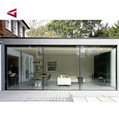 China Contemporary Slim Minimalist Design Slide Patio Doors Aluminum Frame Door Sliding for sale