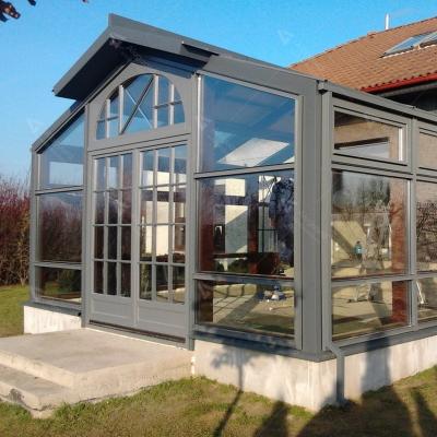 China Residential/Villa/Commercial Made in China Prefab Free Standing Victorian Style Sunroom Conservatory Aluminum China Sight Glass Winter Garden for sale