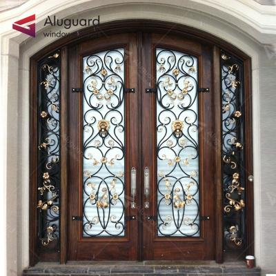 China Swing Iron Grill Door Designs/Iron Security Door Low Door Design Prices for sale