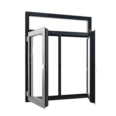 China Aluminum Folding Screen Frame Window With 304 Stainless Steel Security Mesh Home Casement Windows for sale