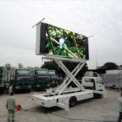 China outdoor outdoor full color advertising mobile p8 led display for truck vehicle car led billboard for sale