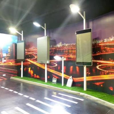 China Wifi 4G 5G p4 street video advertising outdoor street pole digital signage 3mm billboard 3mm pole p3 totem outdoor full color led displays for sale