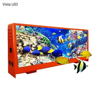 China 320mm x 160mm LED Module Full Color LED Roof IP65 Waterproof Outdoor Car Display P4 P5 Top LED Video Advertising 3G 4G Taxi Cab for sale