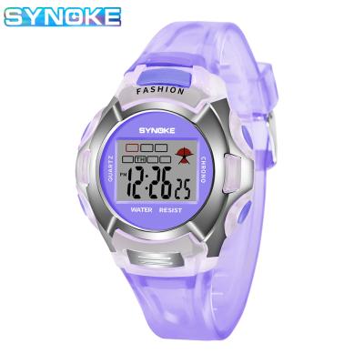 China Popular Alarm SYNOKE 99329 Digital Watch Strap Water Proof Plastic Chronograph Luminous Kids Students Sports Watch Design for sale