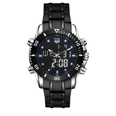 China TVG 527 Alarm Mode Made In Stainless Steel Hot Band PRC Boys Watch Sale Display Business Double Watch Luminous Design for sale