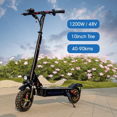 China Can Limit Speed ​​In Scooter 25km/h Tubeless Tires Electric Scooter 2021 New Fat 10inch Off Road 48V 1200W For Adult for sale