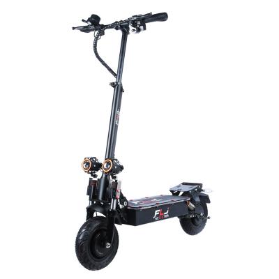 China FLJ Unisex 10 Inch Electric Scooter Bicycle 52V 2400W Double Motor 60-120kms Led Pedal Electric Scooter for sale