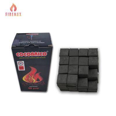 China High Quality Eco-friendly FireMax Coconut Shell Shisha Hookah Black Cube Vietnamese Specialty Charcoal For Sale for sale