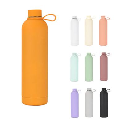 China Fitness Friendly 500ml Vacuum Metal Drink Sustainable Bottle Insulated Stainless Steel Water Bottle With Custom Logo for sale