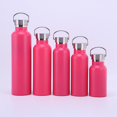 China Durable Double-Wall Flask Stainless Steel Thermal Water Bottle Thermoses Vacuum Flask Outdoor Sports Bottle With Lid for sale