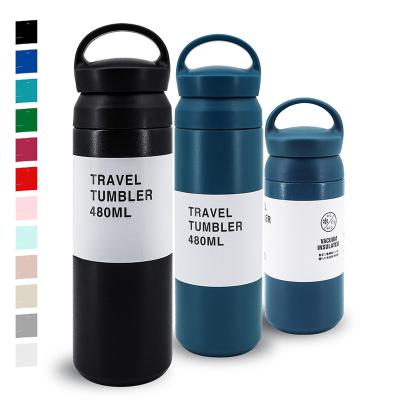 China Business Insulated Mug With Filter Stainless Steel Tea Bottle Cup With Infuser Separates Tea And Water Thermoses Vacuum Flask 12oz 16oz for sale