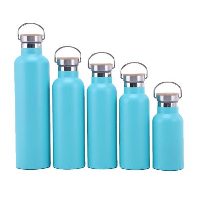 China Custom Business Double Wall Logo Water Bottle Wide Mouth Vacuum Insulated Drink Sport Stainless Steel Water Bottle for sale