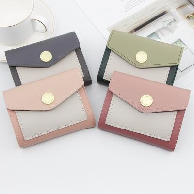 China Mini Coin Purse Women Wallets Brand Credit Card Brand Eco-friendly Simple Wallet Leather Clutch Money Purses for sale