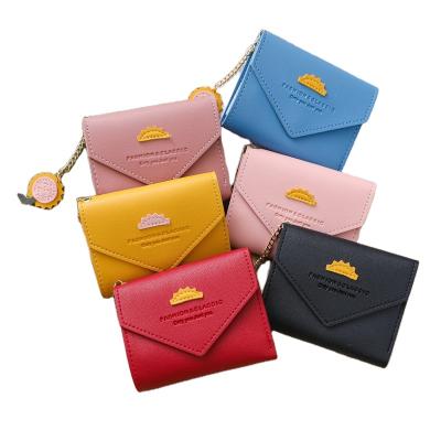 China YIMYIK Custom Coin Purse Female Student Waterproof Cute Dangling Women's Wallet Multifunctional Short Wallet for sale