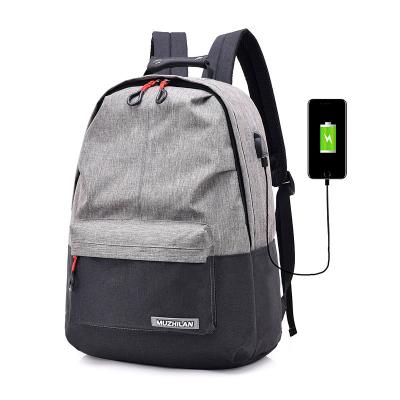 China With USB New Men And Women Backpack For 15.6 Inch Large Capacity Laptop Backpack College Student USB Style Casual Backpack Filling Bag for sale