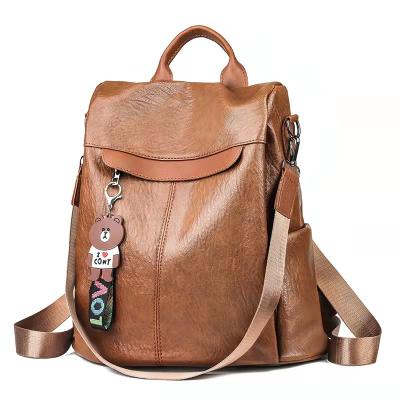 China Other 2022 new PU backpack fashion YIMYIK all-match women's backpack anti-theft factory bag shoulder backpack direct sales tide for sale