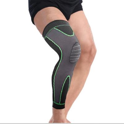 China 2021 Hot Selling Ethan Full Leg Compression Sleeve With Compression Strap Knitting Knee Brace Long for sale