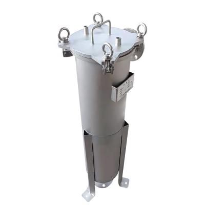 China Liquid Filtration SS304, SS316L Stainless Steel Bag Filter Water Filter Single Housing Size 2# For Ink, Paint, Edible Oil for sale