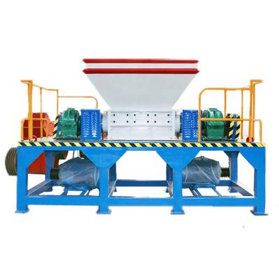 China Double Axle Metal Film Metal Bottle TireRecycling Plastic Shredder Shredder Barrels Card Bottle Box Carton Plastic Wood Carton Shredder for sale