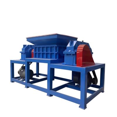 China Metal bottle best selling factory price double axle small tire shredder waste shredder machine single heavy duty plastic shredder wood plastic shredder film for sale