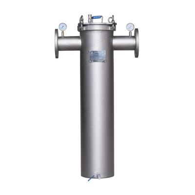 China Liquid Filtration 304 Stainless Steel 316 Bag Type Water Filter Shell For Lubrication Pipe Flushing for sale