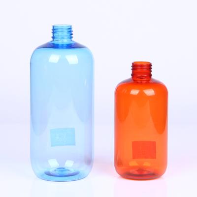 China Blue Clear Empty Personal Care Plastic Bottle , PET Plastic Packaging Cosmetics for sale