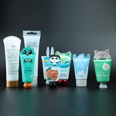 China Unique CAD screw shape sealed PE plastic tube with caps for hand cream packaging for sale