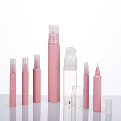 China 5ml 10ml 20ml cosmetic brush lip gloss base tube cream nail applicator brush tube for sale