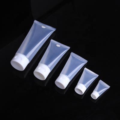 China Transparent Cosmetics D25mm 30mm 35mm 40mm Half Tube Transparent Cosmetic Packaging for sale