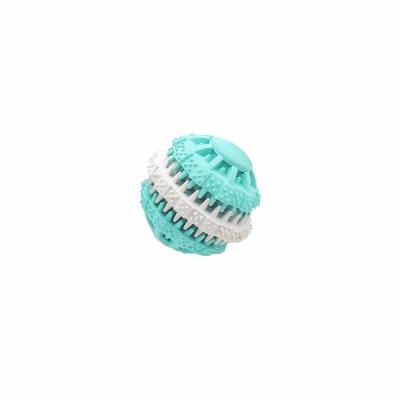 China Durable Hard Rubber Dog Ball / Tough Dog Ball Dental Teething Healthy for sale