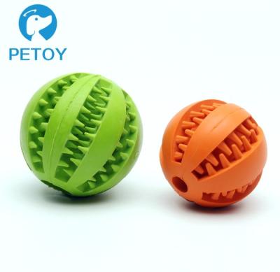 China Hard Rubber Chew Toys Ball Dog Treat Chew Toys For Dog Teeth Cleaning for sale