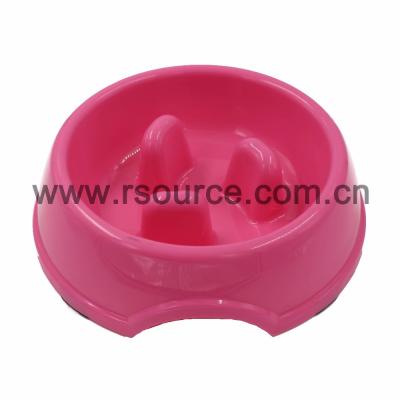 Chine High Quality Eco Friendly Anti Skid Natural Straw Plastic slow feed dog bowl Dog Bowl à vendre