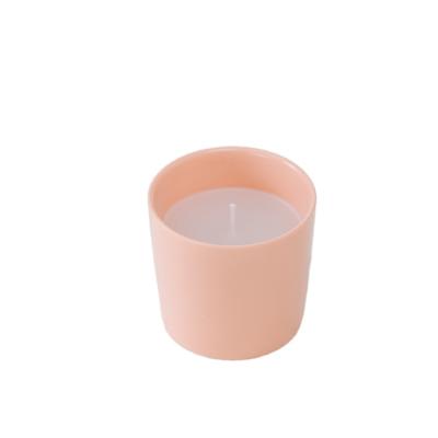 China Home Decoration High Quality Ceramic Candle Jars Nordic Style Candle Matte Luxury Ships Candle Holder For Candle Making for sale