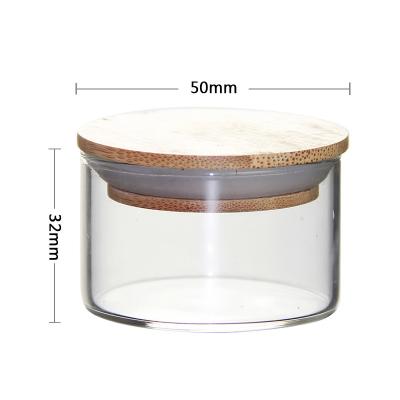 China High Quality Clear Freshness Preservation High Borosilicate Glass Food Jar With Lid Tea Sealed Jar Nut Storage Jar for sale