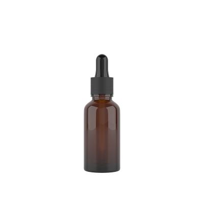 China Wholesale Simplicity Squeeze Amber Cylinder Essential Oil Glass Dropper Bottle 30ml Empty Tiny Bottles With Droppers for sale