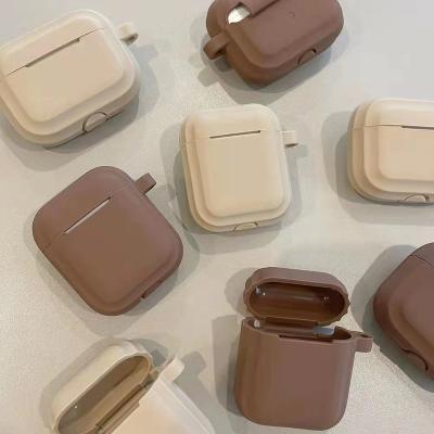 China For New Fashion Earphone Earphone Silicone Sleeve Coffee Color Hybrid Soft Silicone Cover Device Shockproof Cases for sale