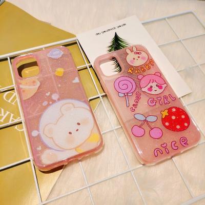 China 360 Full Cover Shockproof Custom Animal Phone Case Cartoon Glue Mobile Phone Dropping Back Cover for sale