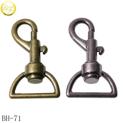 China Wholesale Zinc Alloy Nickel/Lead Free Lanyard Key Ring Buckle Dog Collar Spring Swivel Trigger Clips For Handbag Accessory for sale