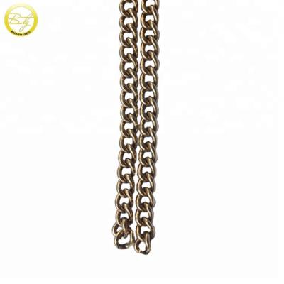 China high quality nickel free/lead free metals chain decorative gold metal wallet chain for shoulder bags for sale