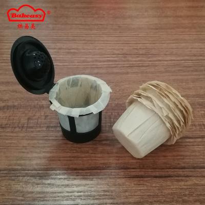 China Sustainable K Cup Coffee Filter Unbleached Reusable Paper Coffee Filters for sale