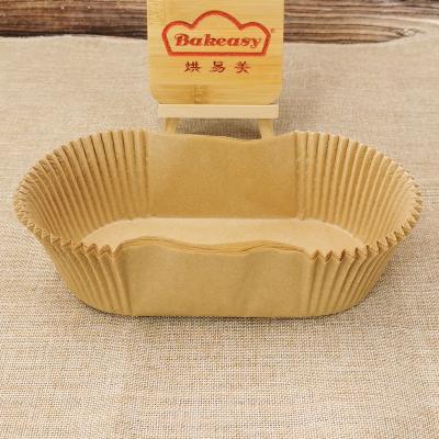 China Rectangular Cupcake Tray Toaster Oven Proof Non-Stick Bread Baking Liners 190*89*63mm Large Disposable Cake Blanks for sale