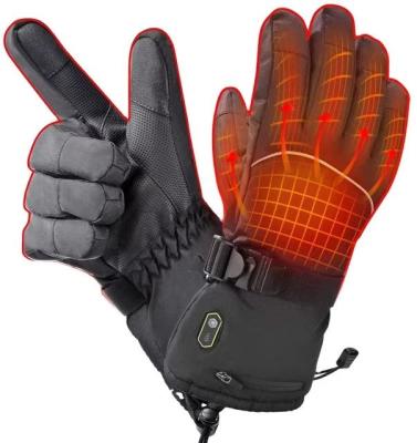 China Comfortable High Quality Snowboard Skiing Glove Mens Heated WinterGlove With Battery Liner HeatedGlove Recharging For Men for sale