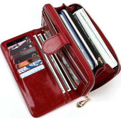 China Anti-theft PU Leather Wallets Women Purses Fashion Long Zipper Women's Wallet Money Coin Holder Female Long Purse for sale