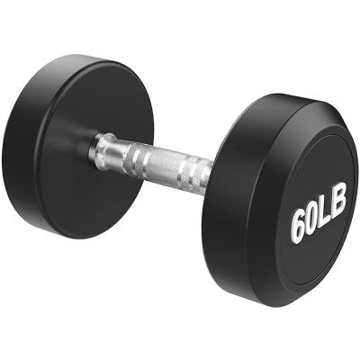 China Modern factory wholesale urethane round rubber dumbbells with great price for sale