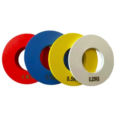 China Modern Discounted Partial Weight Urethane Free Weight Rubber Bumper Plates Set for sale