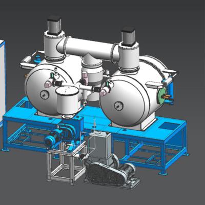 Cina OEM forno di sublimazione a vuoto per ossido di silicio CVD 1500 gradi per la purificazione di SiO2 in vendita