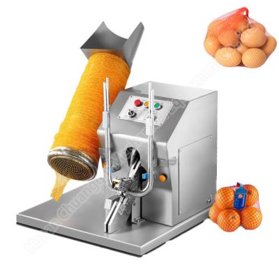 China Potato Garlic Net Bag Packaging Machine 110V/220V Semi Automatic 6-20bags/Min for sale