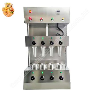 China Conical Pizza Making Forming Machine Edible Waffle Cup Maker Pizza Cone Forming Machine for sale